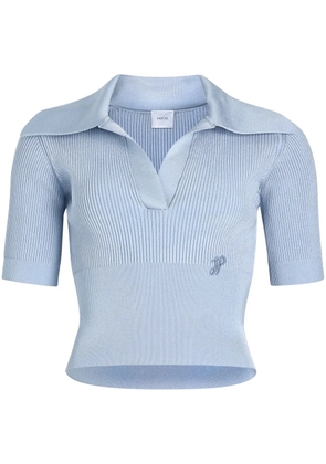 Patou knitted polo top - Blue