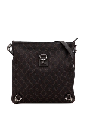 Gucci Pre-Owned 2000-2015 GG Denim Abbey D Ring crossbody bag - Brown