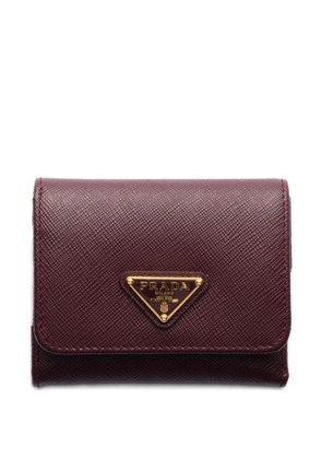 Prada small Saffiano leather wallet - Red