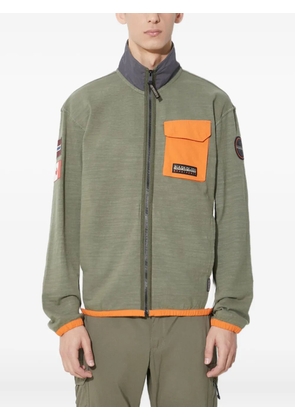 Napapijri zip flags sweater - Green