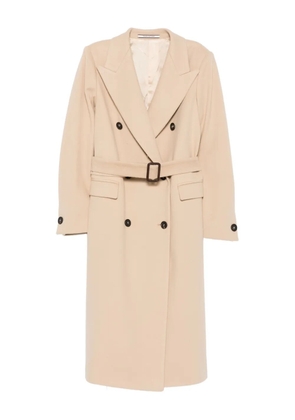 Tagliatore belted double-breasted coat - Neutrals