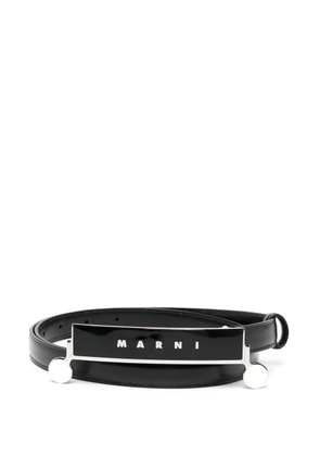 Marni logo belt - Black