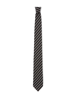 Claudie Pierlot diagonal-stripe pattern tie - Black