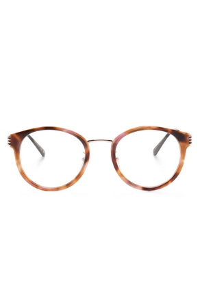 Gucci Eyewear round-frame glasses - Brown