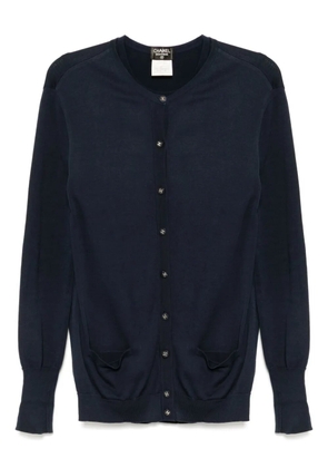 CHANEL Pre-Owned 1996 ensemble cardigan top - Blue
