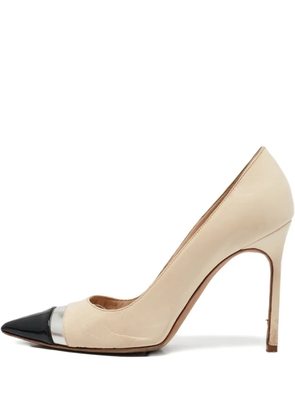Manolo Blahnik leather pumps - Neutrals