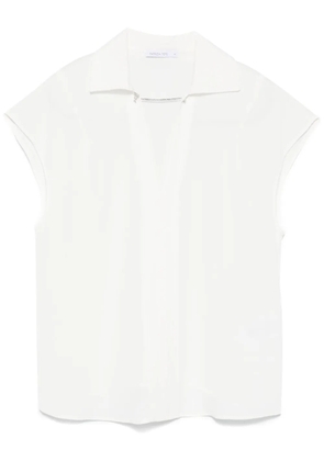 Patrizia Pepe cufflink-detail blouse - White