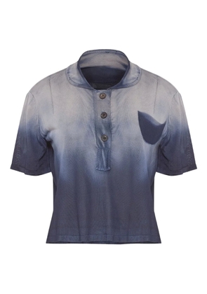 Maison Margiela gradient-effect polo shirt - Blue