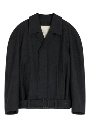 LEMAIRE raglan-sleeve belted jacket - Black