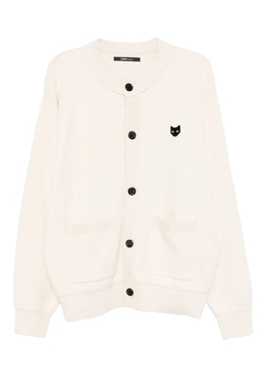 SONGZIO logo cardigan - Neutrals