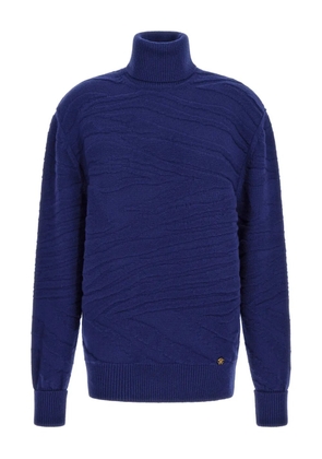 Roberto Cavalli turtleneck wool sweater - Blue