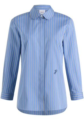 Patou striped poplin shirt - Blue