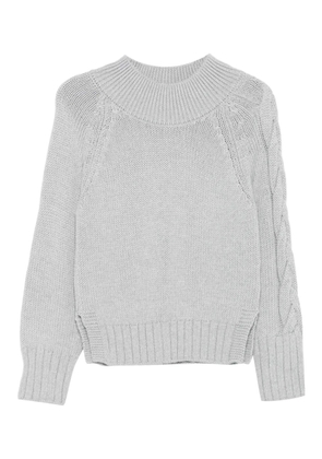 Intrecci ribbed sweater - Grey