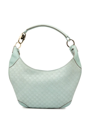 Gucci Pre-Owned 2000-2015 G Square Suede hobo bag - Blue