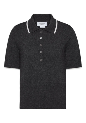Thom Browne Browne 65 intarsia cashmere polo top - Grey