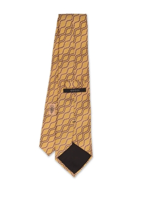 Gucci Pre-Owned geometric-print silk tie - Yellow