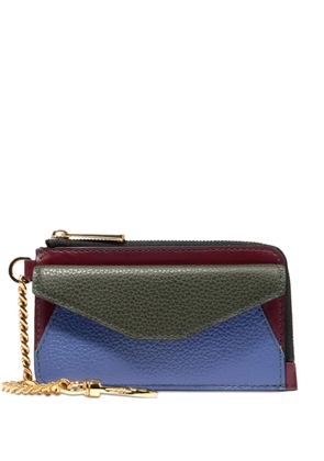 Lancel Enveloppe chain-embellished card holder - Red