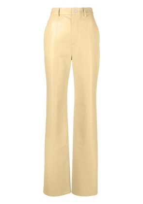 Nanushka high-waist straight trousers - Neutrals