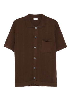 gallia Farry textured cotton shirt - Brown