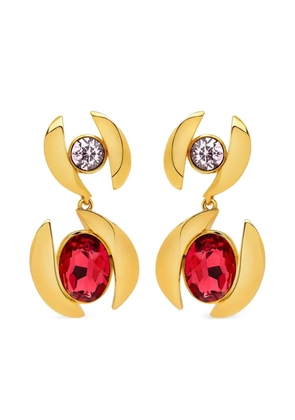 Oscar de la Renta embellished dangling earrings - Gold