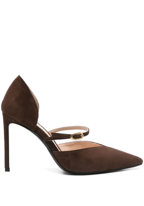 GINISSIMA 100mm Agnes pumps - Brown