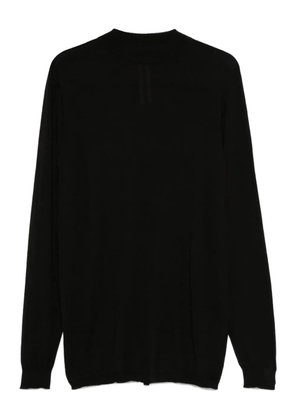 Rick Owens long-sleeved wool T-shirt - Black