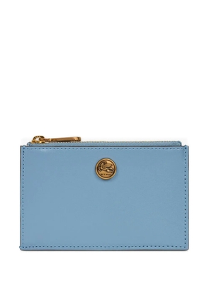 ETRO Pegaso-appliqué wallet - Blue