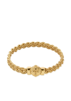 Emanuele Bicocchi small diamond-cut flat braided bracelet - Gold