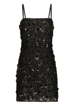 Dolce & Gabbana sequined short dress - Black