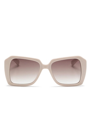Karl Lagerfeld Modified rectangle sunglasses - Neutrals