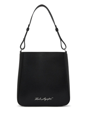 Karl Lagerfeld large K/Pebble shoulder bag - Black