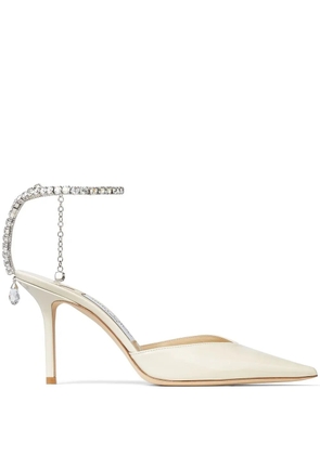 Jimmy Choo Saeda 85mm pointed pumps - Neutrals