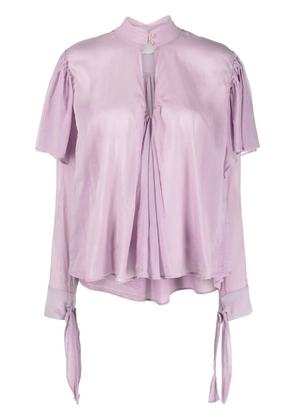 Forte Forte ruffled draped blouse - Purple