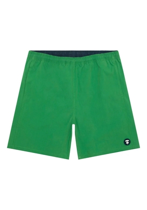 AAPE BY *A BATHING APE® logo-patch shorts - Green