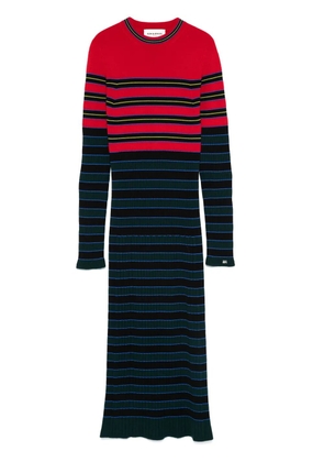 Sonia Rykiel striped knitted midi dress - Blue