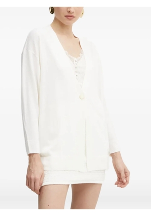 Armani Exchange single-button cardigan - White