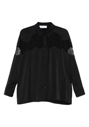 IRO lace-insert shirt - Black