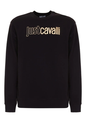 Just Cavalli logo-print sweatshirt - Black