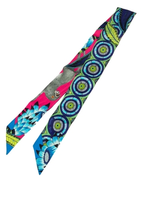 Hermès Pre-Owned 1999-2007 Savana Dance Silk Twilly Scarf scarves - Blue