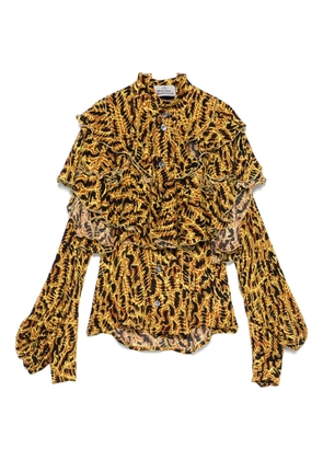 Vivienne Westwood Pre-Owned 2000s abstract-print shirt - Yellow
