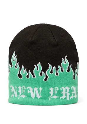 NEW ERA CAP flame-detail beanie - Green