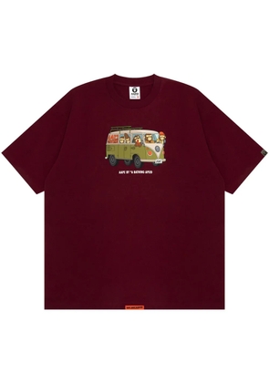 AAPE BY *A BATHING APE® graphic-print T-shirt - Red