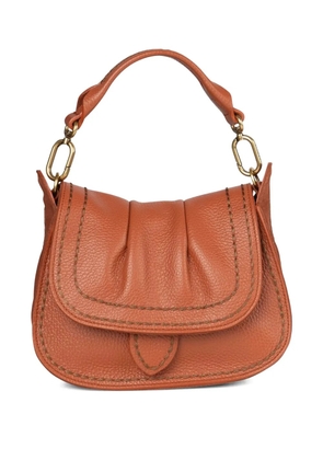 VISONA` leather shoulder bag - Orange