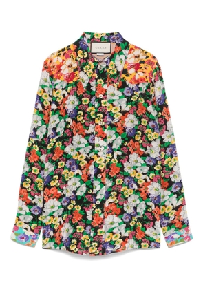 Gucci Pre-Owned 2010s floral shirt - Black