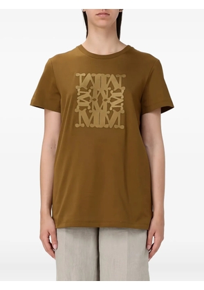Max Mara embroidered-motif T-shirt - Neutrals