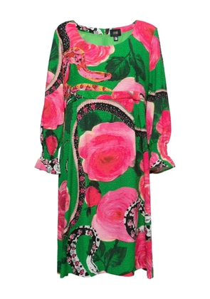 Roberto Cavalli Vintage floral-print midi dress - Green