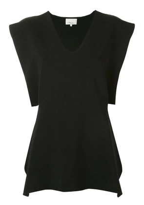 3.1 Phillip Lim V-neck sleeveless T-shirt - Black