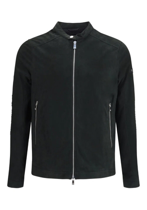 Tatras double-slider zip suede leather jacket - Black