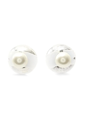 Christian Dior Pre-Owned 2000s pearl earrings - Gold