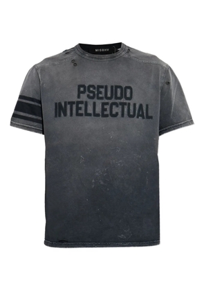 MISBHV distressed-finish T-shirt - Grey